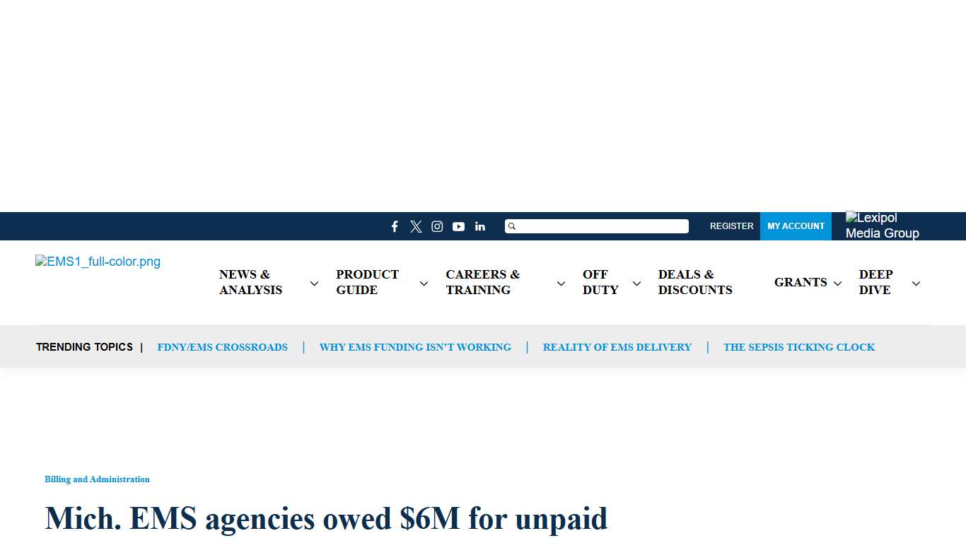 Mich. EMS agencies owed $6M for unpaid prisoner transports